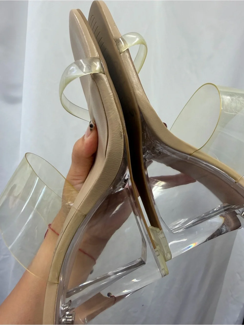 Deltan clear heel